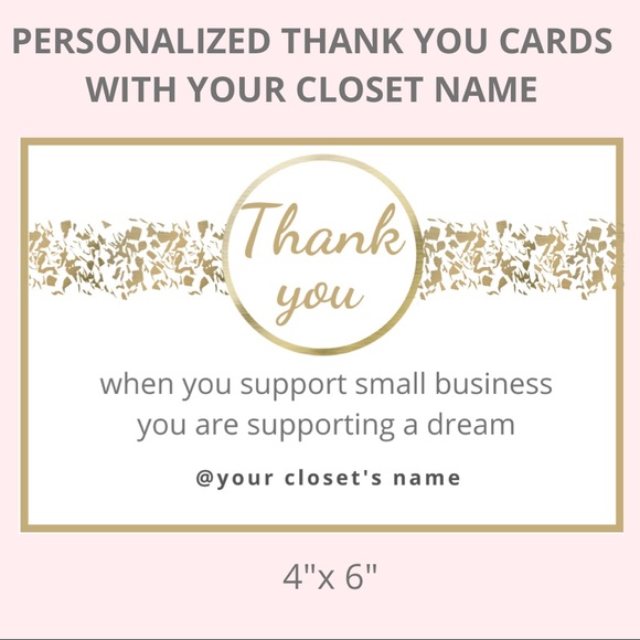 20 PERSONALIZED 4” x 6” THANK YOU CARDS - Picture 1 of 11
